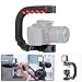 U Grip Pro Camera Stabilizer Handle Grip w 3 Shoe Mounts, Universal Video Action Stabilizing Handle Grip Compatible w Canon Nikon Sony DSLR Camera DJI OSMO Action iPhone Samsung OnePlus 7