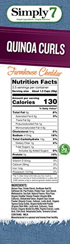 Simply7 Gluten Free Quinoa Curls, Farmhouse Cheddar, 3.5 Oz, 12 Count - Thumbnail 2