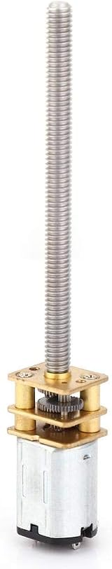 Zunate N20 12V Gear Motor 1000RPM Ball Screw M4x55mm Lead Screw Thread Output view 8