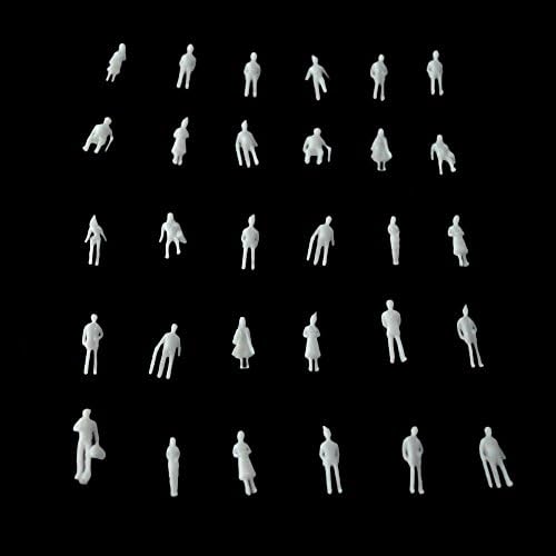 Teraysun 1:150 Scale Model Figure Upainted Miniature Scale Model People 100pcs