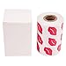 Sunmns Lips Stickers, Perforated Self Adhesive Kisses Stickers, 3 Rolls, 1500 Pieces, Red