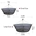 Foldable Fishing Net Hand Net - Crab Net Fish Net with Fishing Rope for Fishes, Shrimps, Crabs (Green, Top Dia:39.37