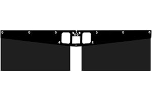 TORQUE Universal 20" Hitch-Mounted Rock Guards for Trucks, RVs & Trailers – Heavy-Duty Stone & Splash Guards for Towing Prote