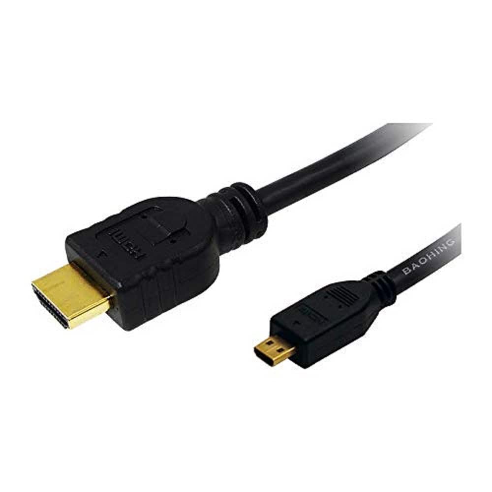 LogiLink HDMI v1.4 1m Type A Male to Micro HDMI Type D Male Cable