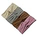RIOSO Turban Headbands for Women Twisted Boho Headwrap Yoga Workout Sport Thick Head Bands(4 pack)