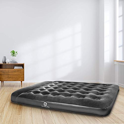 Outbound Queen Air Mattress with Builtin Foot Pump and Pillow