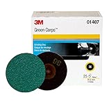 3M Roloc Green Corps Abrasive Disc, 01407, 3 in, 36, 25 discs per carton