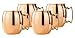 Old Dutch 16-Ounce Solid Copper Moscow Mule Mug, Set of 4