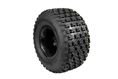 22" Front 20" Rear Yamaha Banshee 350 (1987-2006) & Raptor 700 (2006-Present) Black MASSFX Rims & Tires Front & Rear Wheel and Tire Kit