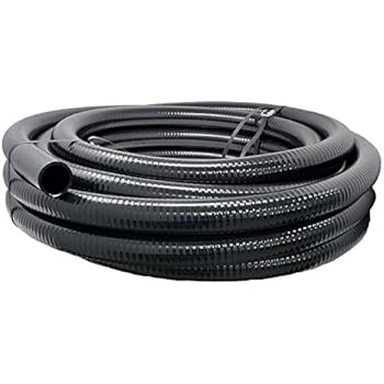 Sealproof Flexible PVC Pipe, Pond Hose, Pool and Spa Tubing, Black, Schedule 40, 1-1/2 Inch Dia, 50 FT Length, Made in USA