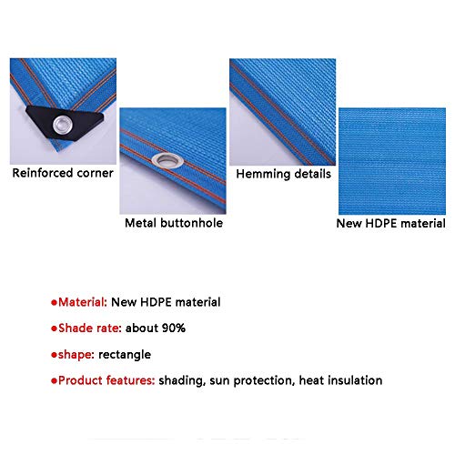 Schattiernetz HUAHUA Sonnensegel Außenrechteckige Sonnensegel, Encrypted Sonnenschutz Und Anti-UV-Hof Gewächshäuser… – Bild 3