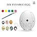 KAI DENG K130 ALPHA Flying Egg, RC DIY Painting Drone for Kids with Wifi HD Camera, Quadcopter Altitude Hold（Remote Controller Included）