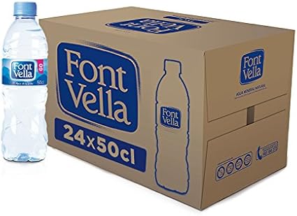 Font Vella - Agua Mineral Natural - Caja 24 x 50Cl: Amazon.es: Alimentación y bebidas