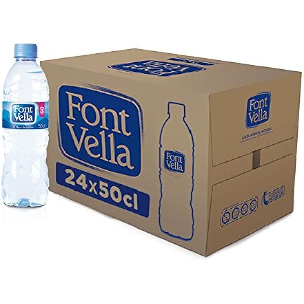 Font Vella - Agua Mineral Natural - Caja 24 x 50Cl: Amazon.es: Alimentación y bebidas