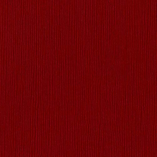 RUBY SLIPPER - 12x12 Cardstock by Bazzill Fourz | 80 lb textured Red Scrapbook Paper | Premium Card Making Cardstock for Paper Crafts | 25 Sheets