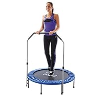 Pure Fun 40-inch Exercise Trampoline with Handrail