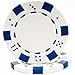 Trademark Poker 100 Striped Chip, 11.5gm, White