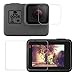 Fixget 2 Pcs Screen Protector (Screen and Lens) for Hero5 Black / Hero 6, Ultra-Clear Tempered-Glass with Lens Cap Cover for Hero 5 / Hero 6 Action Camera