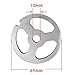 #12 Stainless Steel Meat Grinder Plate Discs Blades for FGA Food Chopper and Hobart, LEM, Cabelas, Weston, MTN Meat Grinders,Cutting Disks Heavy Duty