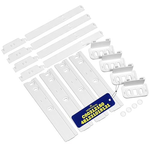 4 Set of Built-in Fridge Door Guides with Freezer for Whirlpool | With Original Code 481231019131 C00312150 for Indesit for Ariston - 10 Year Warranty - MONTERAL