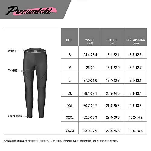 image for Przewalski Men's Compression Cycling Tights 4D Padded Bike Pants Worko