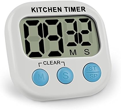 Kitchen Timer, Big Digits Large LCD Digital , Loud Alarm, Reminder Kitchen Cooking Baking Sports Games Office, Magnetic Backing, Stand
