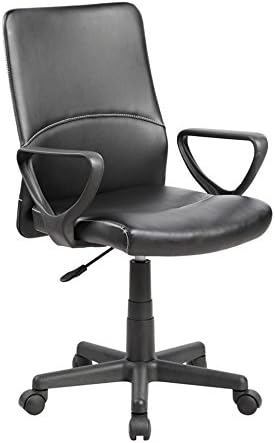 UnitedSeating Modern Ergonomic PU Medium Back Executive Computer Desk Task Office Chair