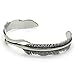 BoxDragon Jewelry Angel's Feather Fashion Stainless Steel Men's Bangle Cuff, Biker Silver