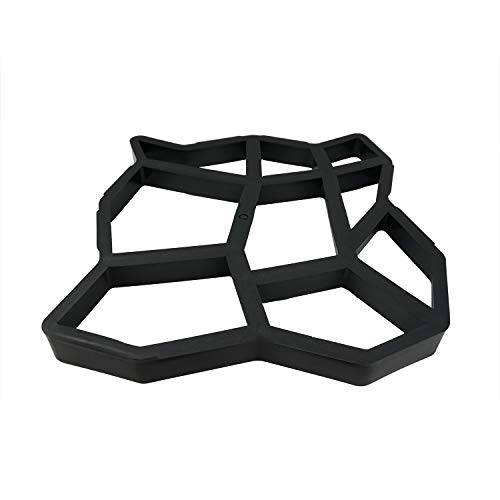 Proshopping Concrete Pavement Mold, Garden Walk Maker, Large Path mold, Reusable DIY Paving Mould, Plastic Pathmate Stone Mold - for Patio Paving Cement Brick Stone Road (Size 13.7"x13.7"x1.4") - Thumbnail 7