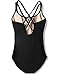 Ballet Leotard for Kids with Double Strap (Black, Age 6x-8)
