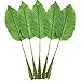 Warmter 5Pcs Tropical Leaves,Fake Artificial Banana Leaf for Home Kitchen Party Decorations (Green)