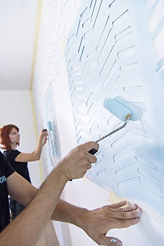 Herringbone Large Wall Stencil for Painting - Expedited 3 days Delivery - Geometric Wall Accent - Reusable Template - Large Mylar Washable Plastic - Repeatable Pattern for Wall Décor