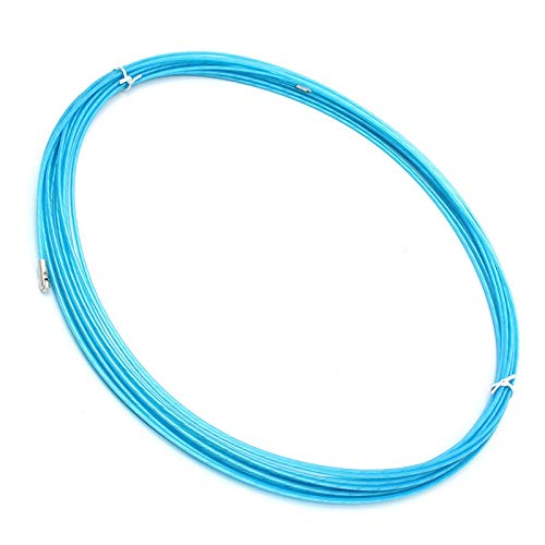 Isali Nylon Steel Electrician Fish Tape Conduit Nylon Cable Puller with Wheel Blue Durable Quality