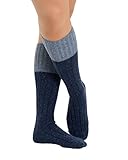 Ribbed Boot Socks Wool Silk Cashmere Blend Womens Knee Hi 4 Color Options