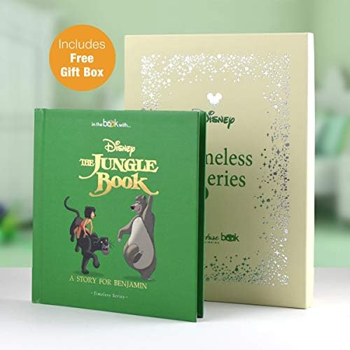 Think Favours Personalised Disney The Jungle Book Timeless Book (includes Gift Box) - Gifts for Boys, Girls, Xmas, Christmas Birthdays