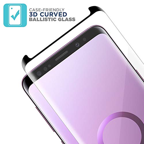 [2 Pack] Galaxy Note8 Screen Protector, [3D Curved Edge] Ultra Clear 9H Hardness Tempered Glass Screen Protector Bubble-Free Film for Samsung Galaxy Note 8 [Black]