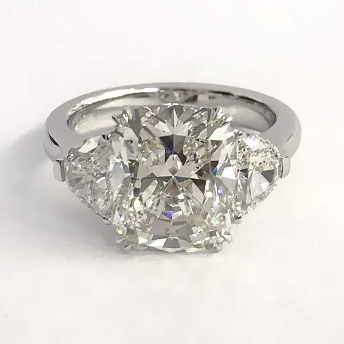 Amazon Com 3 60ct Cushion Cut Diamond Engagement Ring 14k White
