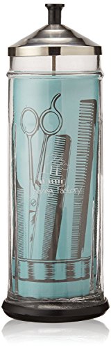 Shaving Factory Professional Grade Disinfectant Jar, Large, 37 Ounce