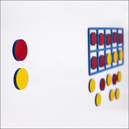 LEARNING ADVANTAGE Giant Foam Ten Frames In Home Learning Manipulative for Early Math
