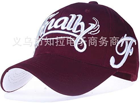 zhuzhuwen Cotton cap embroidery English alphabet duck tongue baseball cap Korean version of men and women wild curved hat 7 adjustable