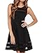 Face N Face Women's Mesh Slim Sleeveless Short Mini Flare Dress