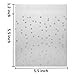 LiyuanQ Christmas Self Adhesive Candy Bag 200 PCS Cellophane Cookie Bags Self-adhesive Sealing Cellophane Bags White Polka Dot Clear Bags OPP Plastic Party Bag for Bakery, Candy (5.5 x 5.5 inches)