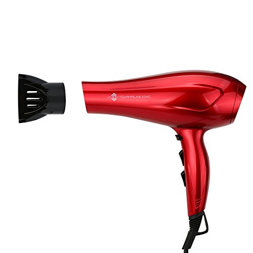 Click Here to See More Images Kingspinner JINRI-021 1875W Profession Lightweight And Powerful DC Hair Dryer With 2 Speed and 3 Heat Settings and Cool Shut Button Red