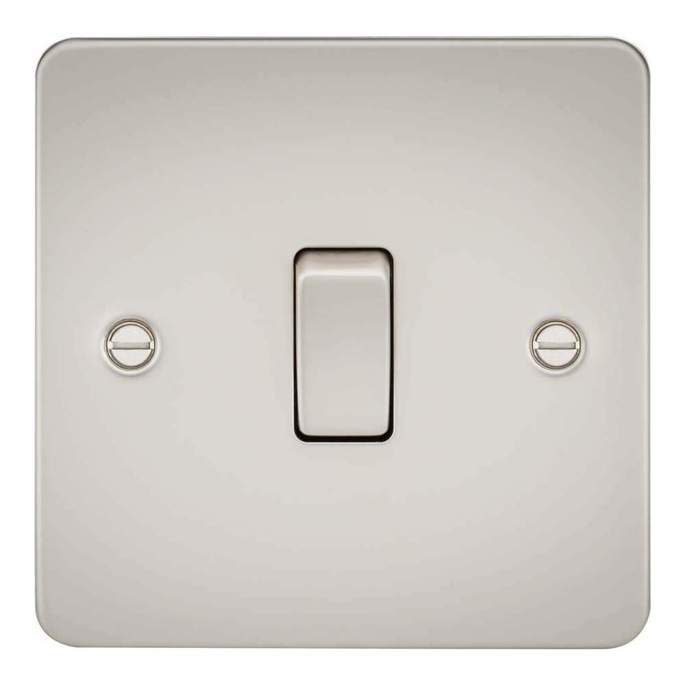 Knightsbridge FP1200PL FPAV1200PL Flat Plate 10A 1G Intermediate Switch-Pearl โ image 1