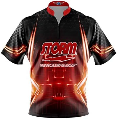 Logo Infusion Bowling Dye-Sublimated Jersey (Sash Collar) - Storm Style 0247 - Sizes S-4XL