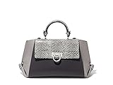 SALVATORE FERRAGAMO WOMEN'S 21F606650217 GREY LEATHER HANDBAG