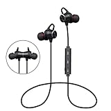 Bluetooth Headphones, Wireless Magnetic Earbuds aptX Stereo Earphones Noise Cancelling Ear bud Sweatproof Sport Headset Headphones with Mic for iPhone 7 Plus Samsung Galaxy S8 Note 8 Cell Phones