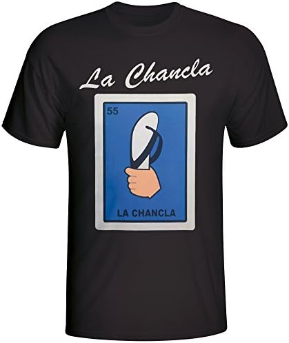 La Chancla Mexican Loteria T-Shirt X-Large Black