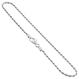 Gem Avenue 925 Sterling Silver Rope Chain Ankle Bracelet with Lobster Clasp (9