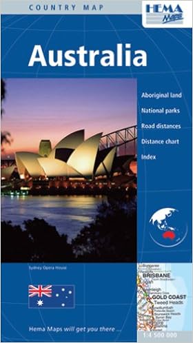 Carte Routiere Australie Australia En Anglais Cartes Hema Amazon Fr Livres